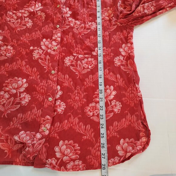 Anthropologie Akemi + Kin Coconino Floral Button Down Blouse Size Lg NWOT - Picture 7 of 11